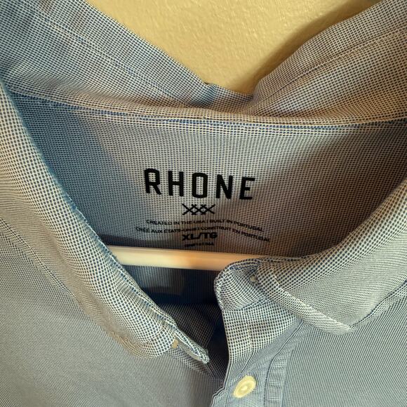 Rhône Grey Button-Down Dress Shirt Men’s XL - Picture 3 of 5